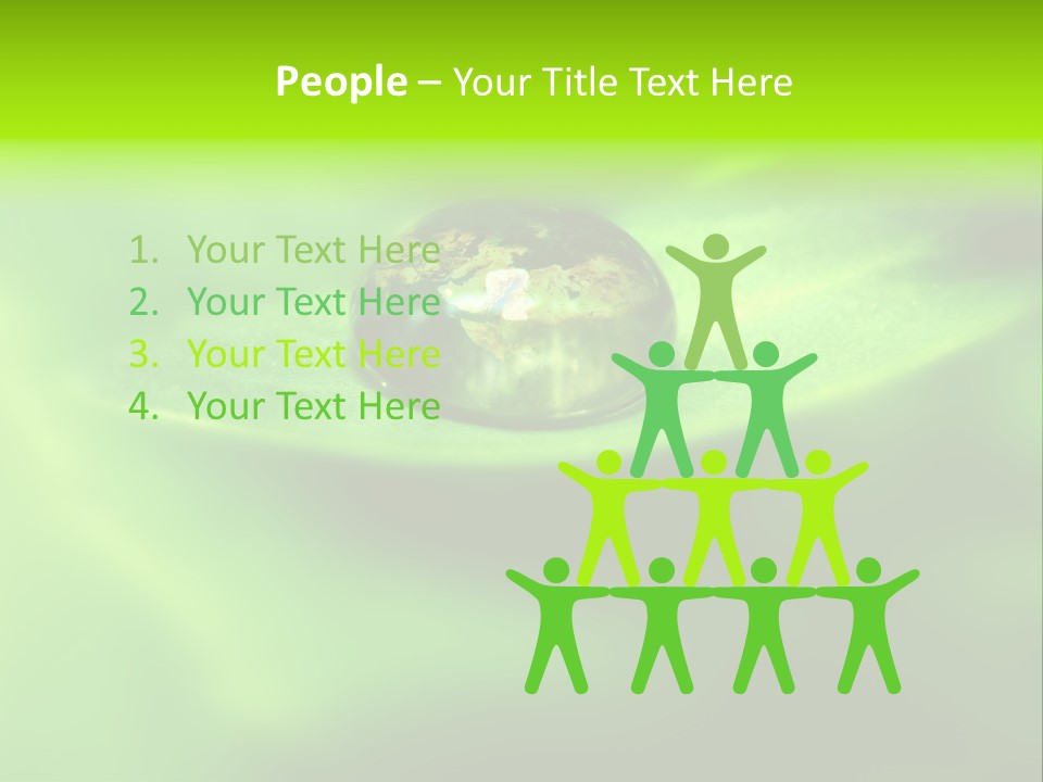 Textured Leaf Transparent PowerPoint Template