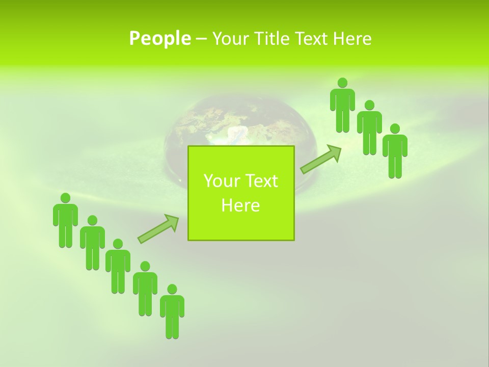 Textured Leaf Transparent PowerPoint Template