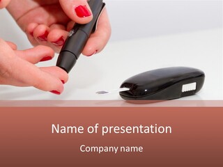 Syringe Apidra Doctor PowerPoint Template