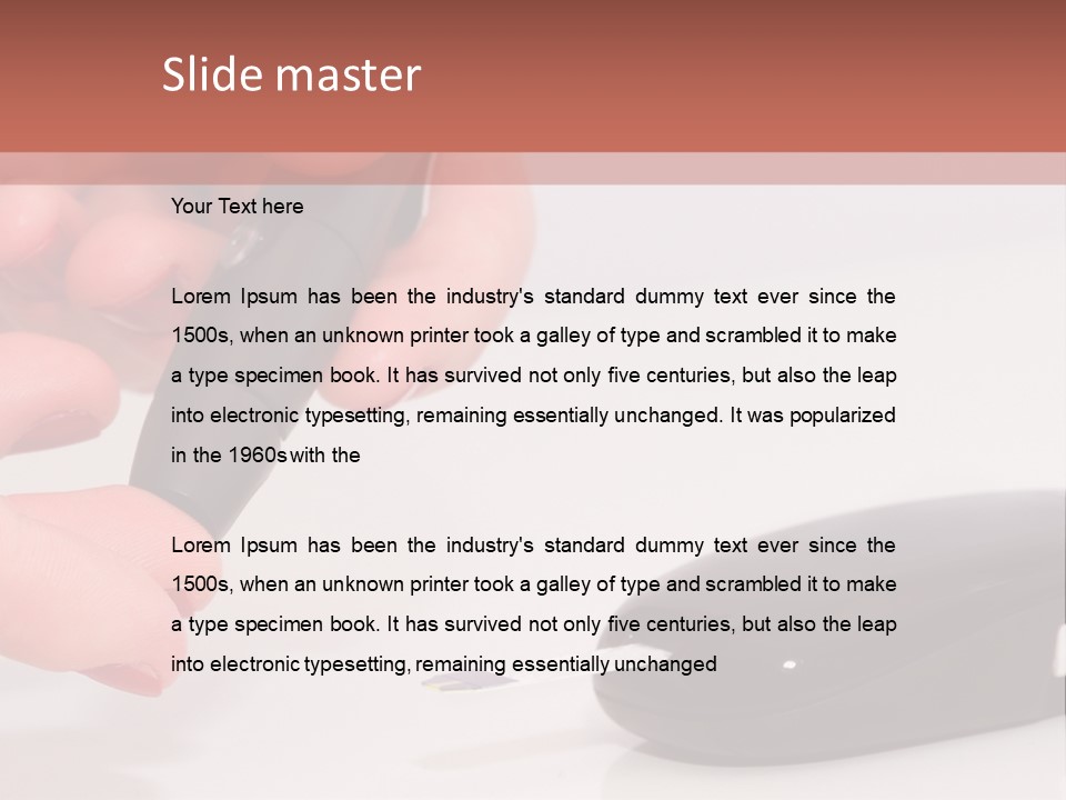 Syringe Apidra Doctor PowerPoint Template