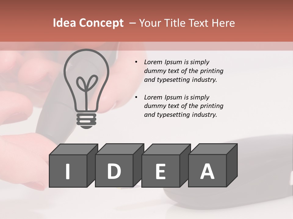 Syringe Apidra Doctor PowerPoint Template