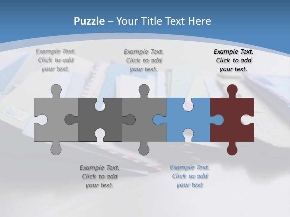 Mail Enveloped Copyspace PowerPoint Template