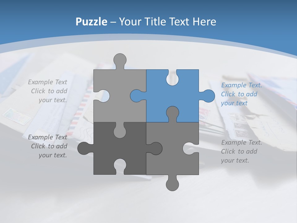 Mail Enveloped Copyspace PowerPoint Template