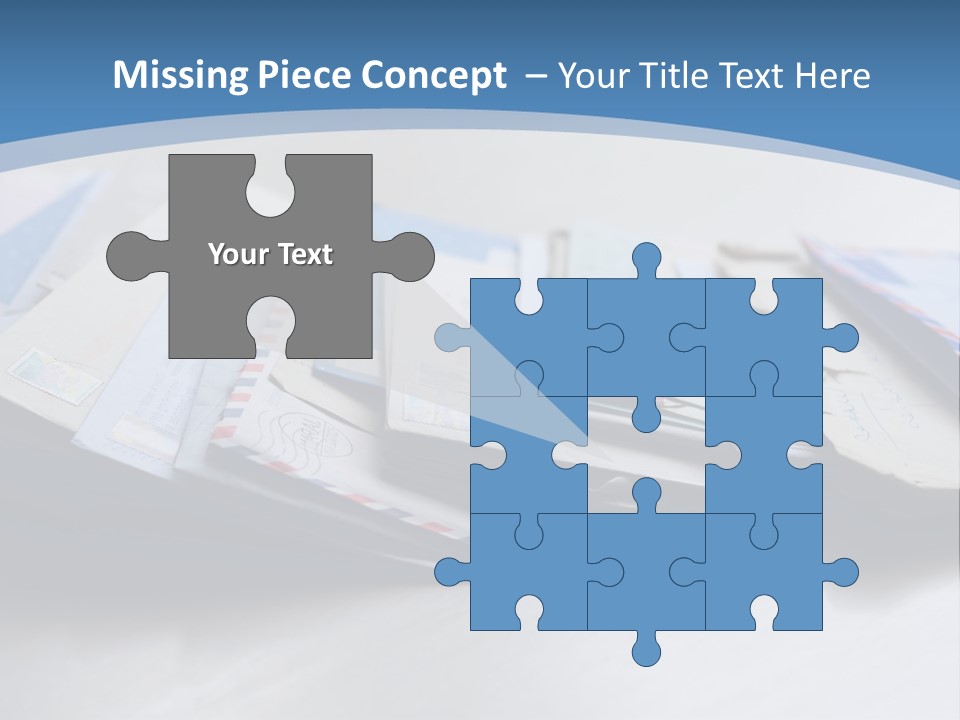 Mail Enveloped Copyspace PowerPoint Template