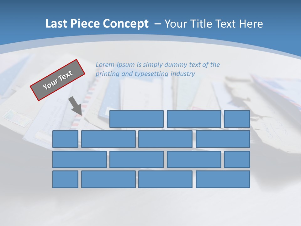 Mail Enveloped Copyspace PowerPoint Template
