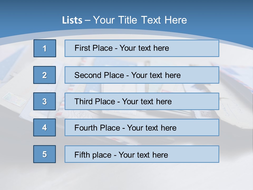 Mail Enveloped Copyspace PowerPoint Template