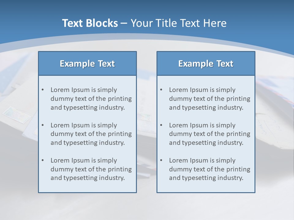 Mail Enveloped Copyspace PowerPoint Template