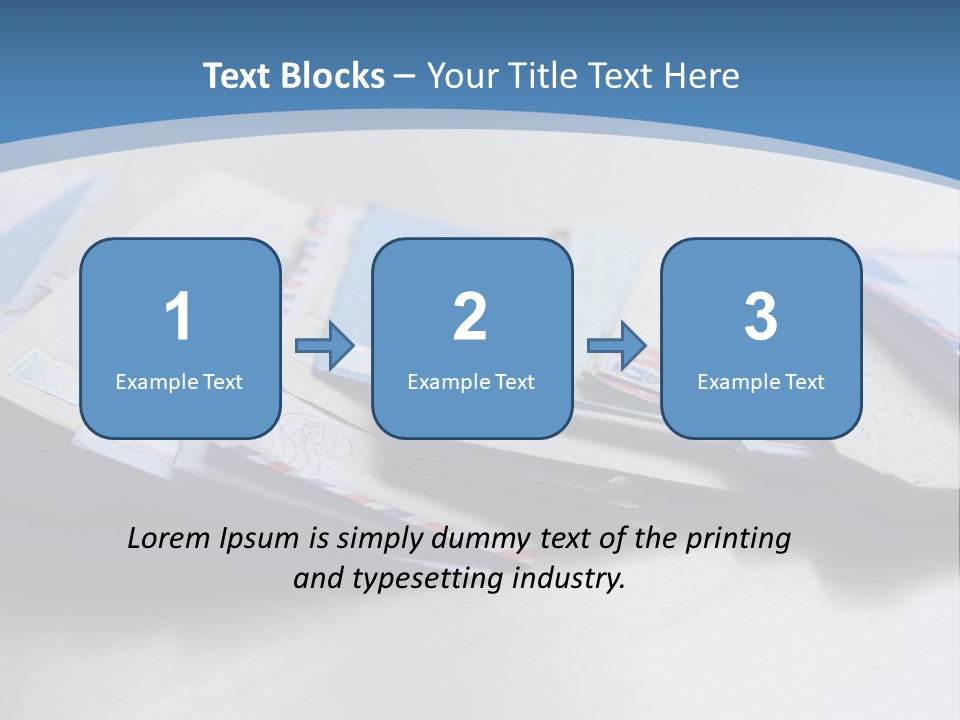 Mail Enveloped Copyspace PowerPoint Template