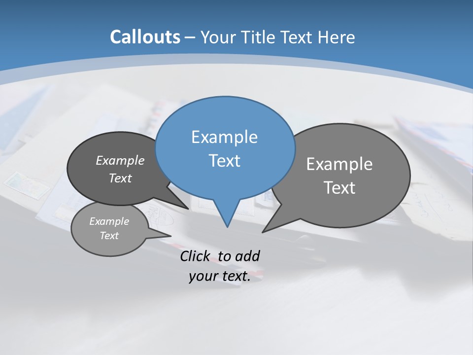Mail Enveloped Copyspace PowerPoint Template