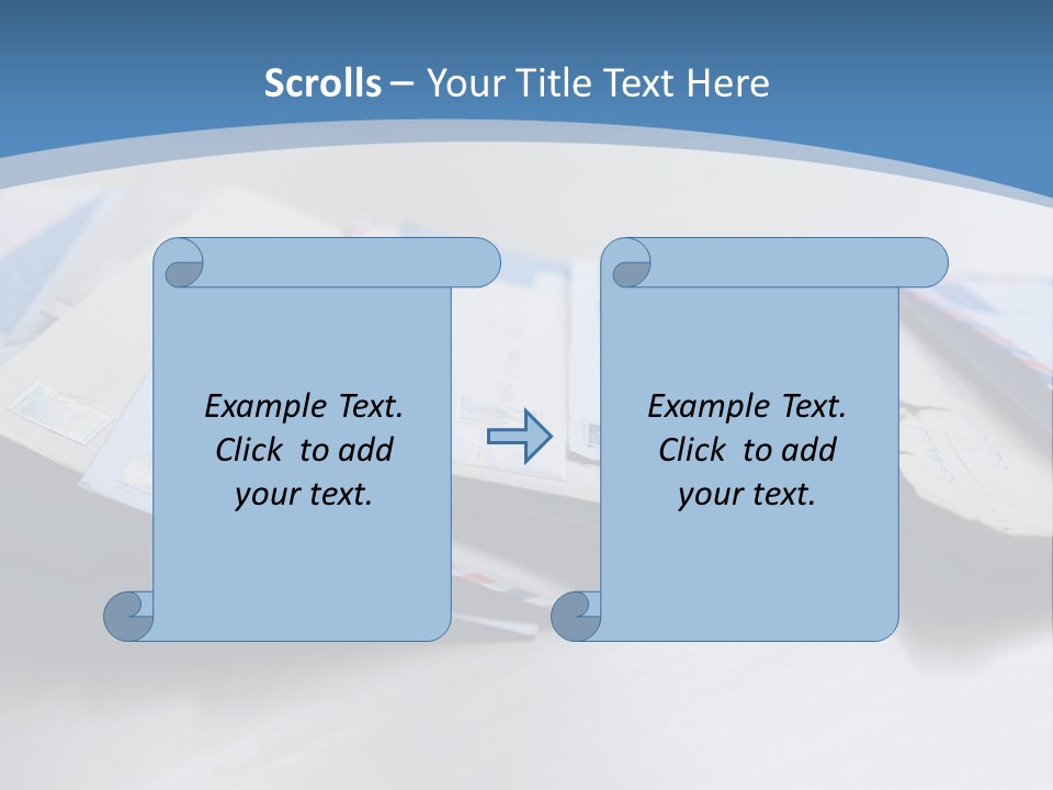Mail Enveloped Copyspace PowerPoint Template