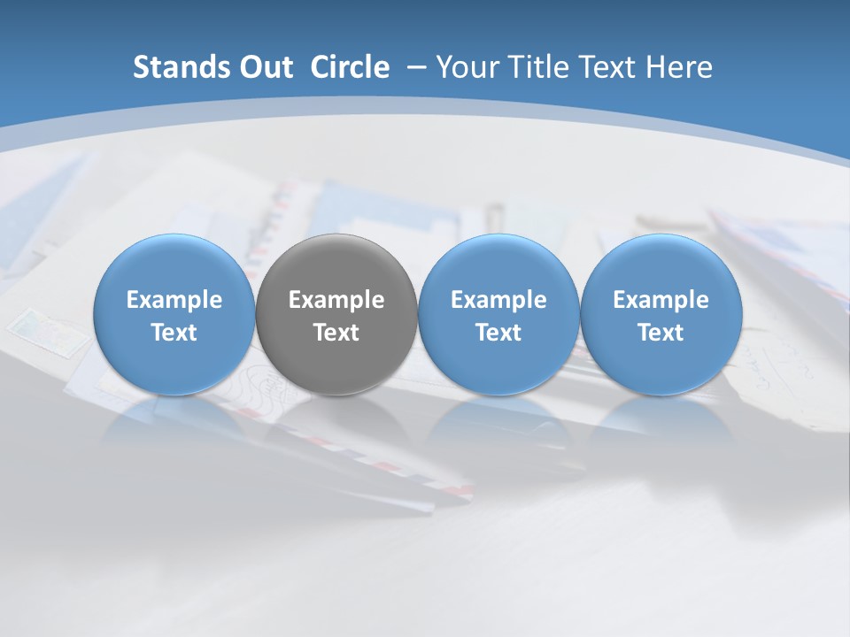 Mail Enveloped Copyspace PowerPoint Template