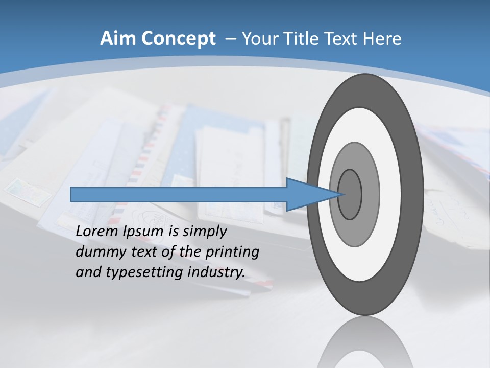 Mail Enveloped Copyspace PowerPoint Template