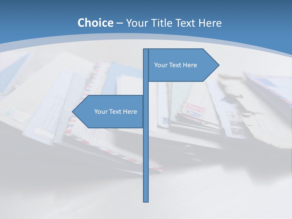 Mail Enveloped Copyspace PowerPoint Template