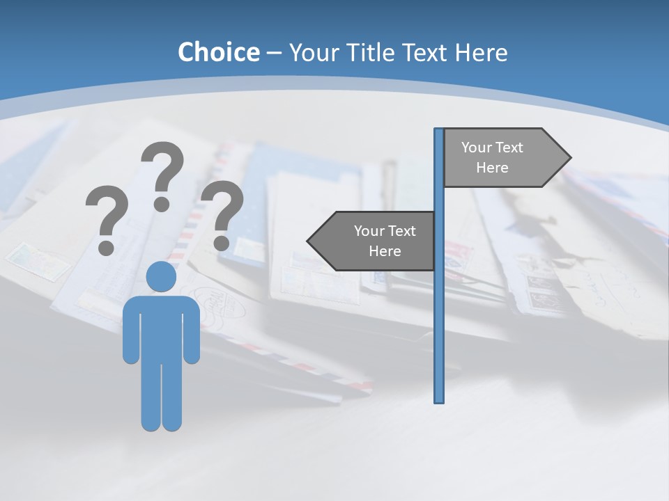 Mail Enveloped Copyspace PowerPoint Template