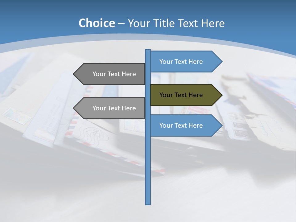 Mail Enveloped Copyspace PowerPoint Template