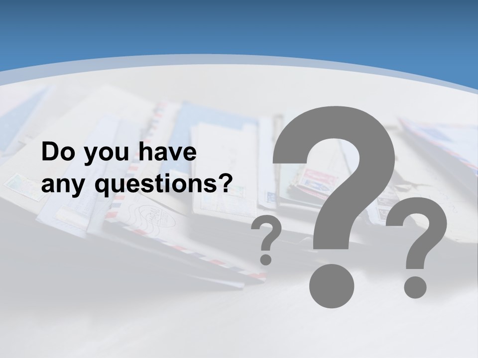 Mail Enveloped Copyspace PowerPoint Template