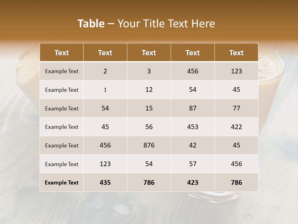 Breakfast Gourmet Nutrient PowerPoint Template