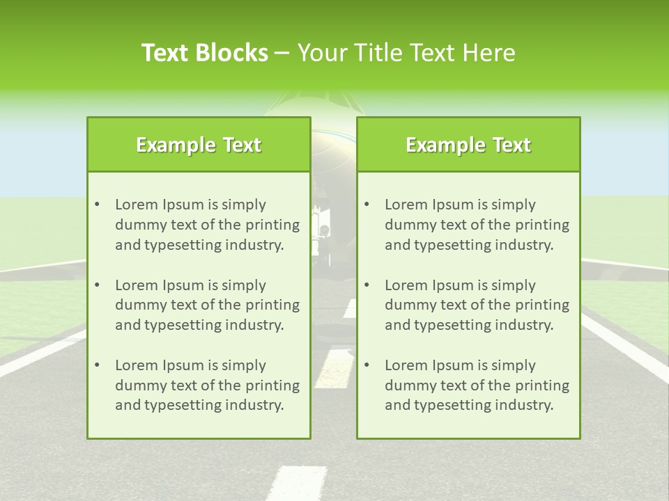 Sunlight Moving Journey PowerPoint Template