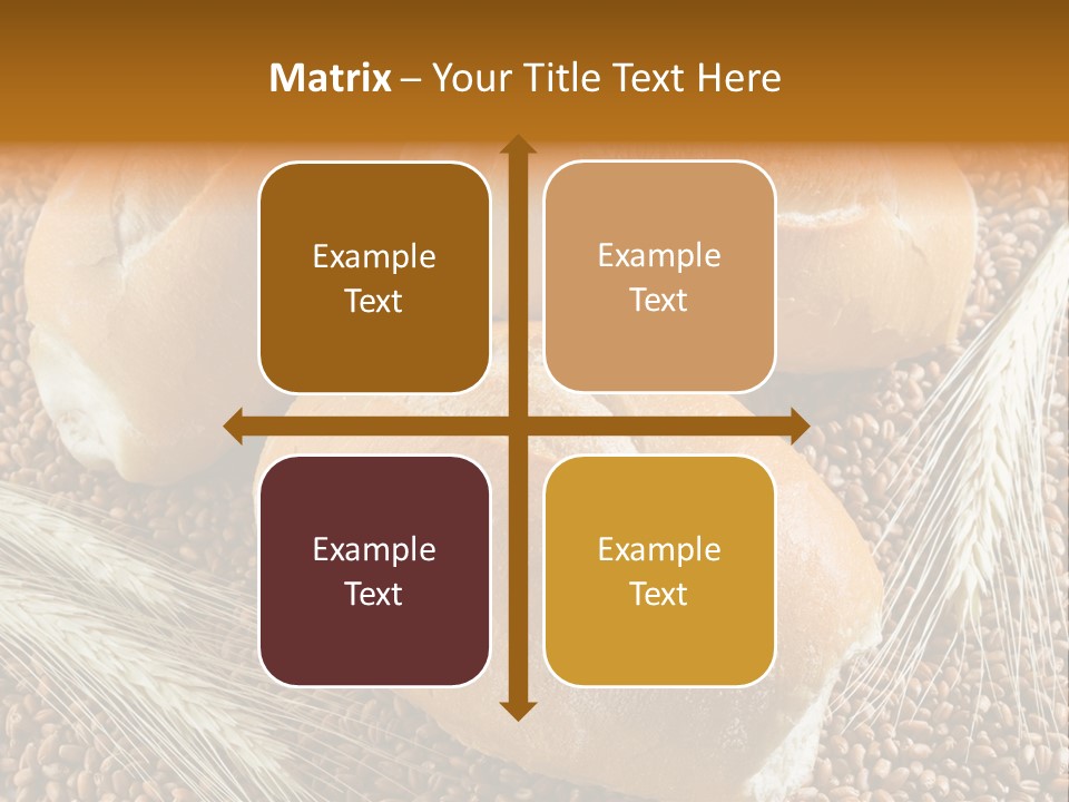Coarse Bread Textures Brown PowerPoint Template