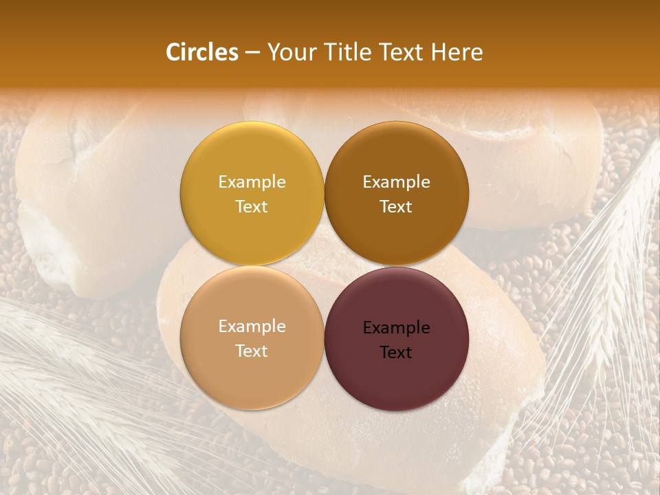 Coarse Bread Textures Brown PowerPoint Template