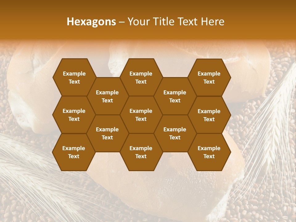 Coarse Bread Textures Brown PowerPoint Template