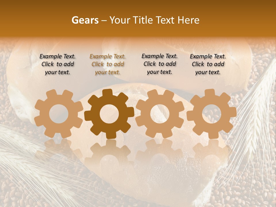 Coarse Bread Textures Brown PowerPoint Template