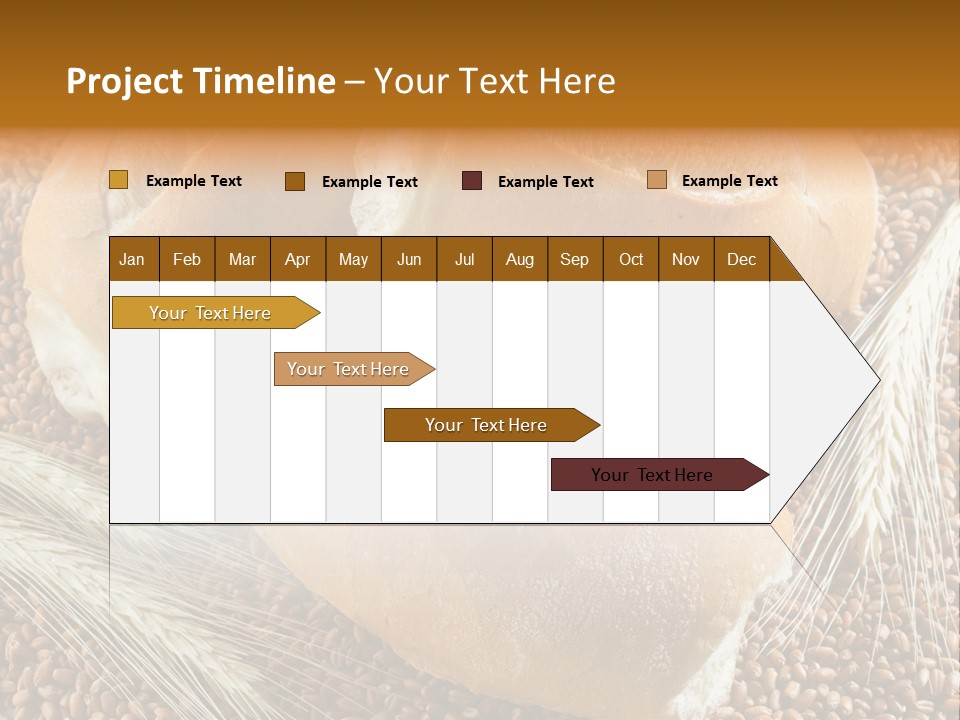 Coarse Bread Textures Brown PowerPoint Template