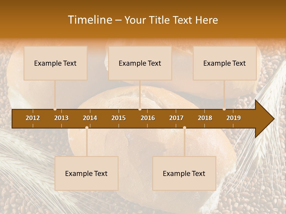 Coarse Bread Textures Brown PowerPoint Template