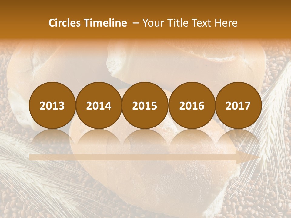 Coarse Bread Textures Brown PowerPoint Template