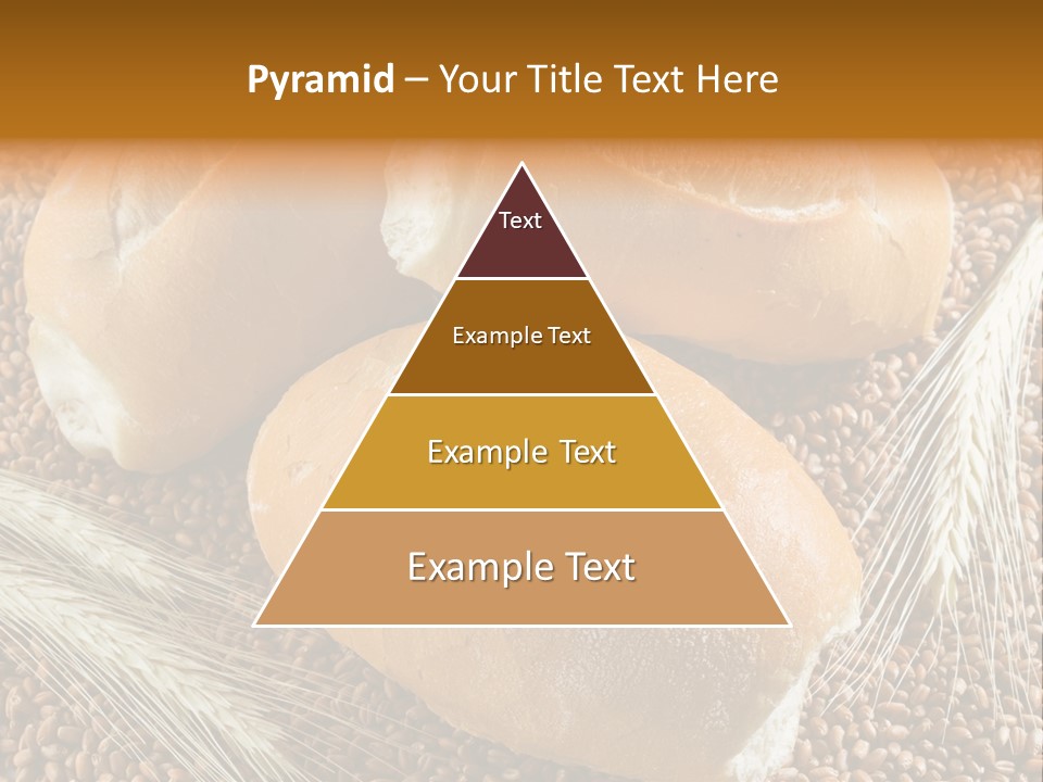 Coarse Bread Textures Brown PowerPoint Template