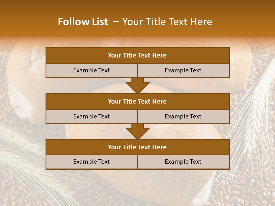 Coarse Bread Textures Brown PowerPoint Template