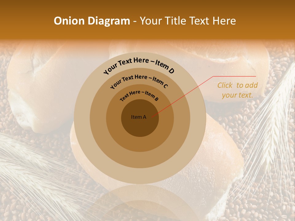 Coarse Bread Textures Brown PowerPoint Template