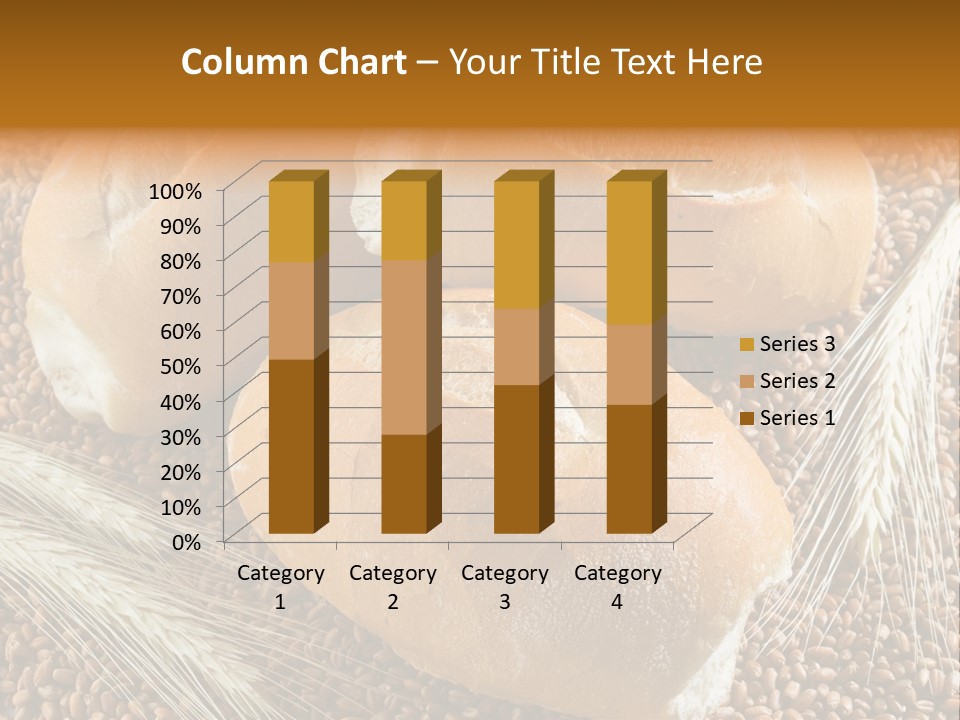 Coarse Bread Textures Brown PowerPoint Template