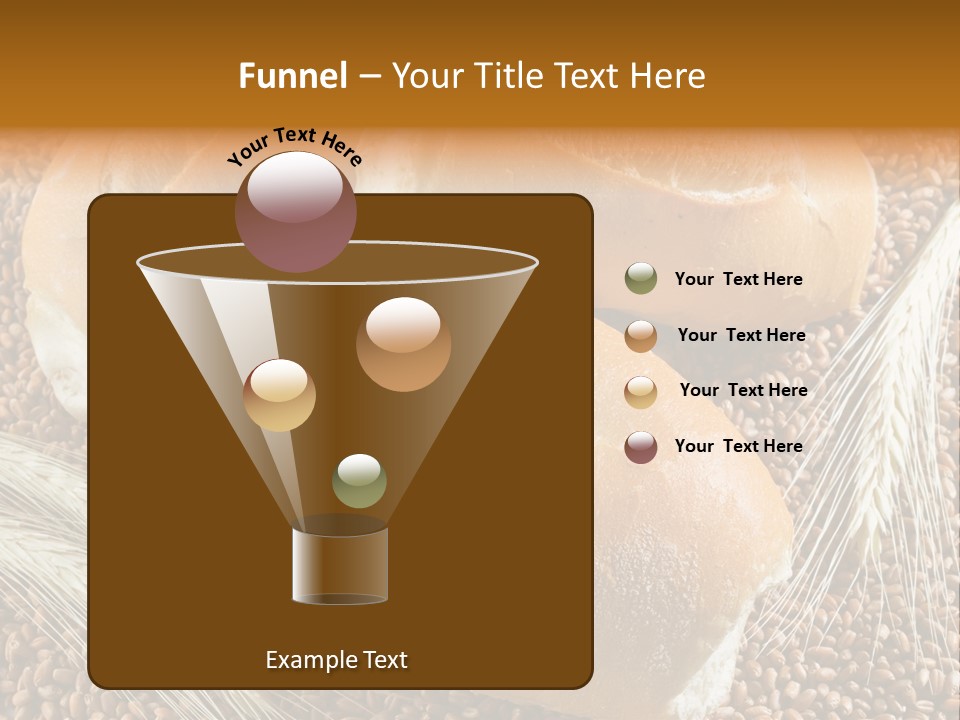 Coarse Bread Textures Brown PowerPoint Template