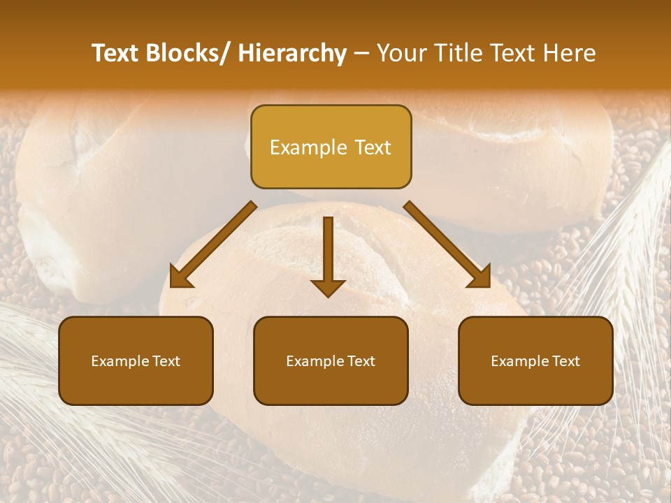 Coarse Bread Textures Brown PowerPoint Template