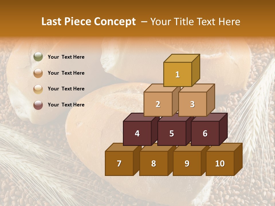 Coarse Bread Textures Brown PowerPoint Template