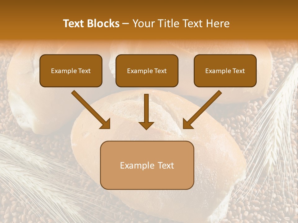 Coarse Bread Textures Brown PowerPoint Template