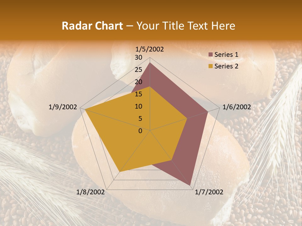 Coarse Bread Textures Brown PowerPoint Template