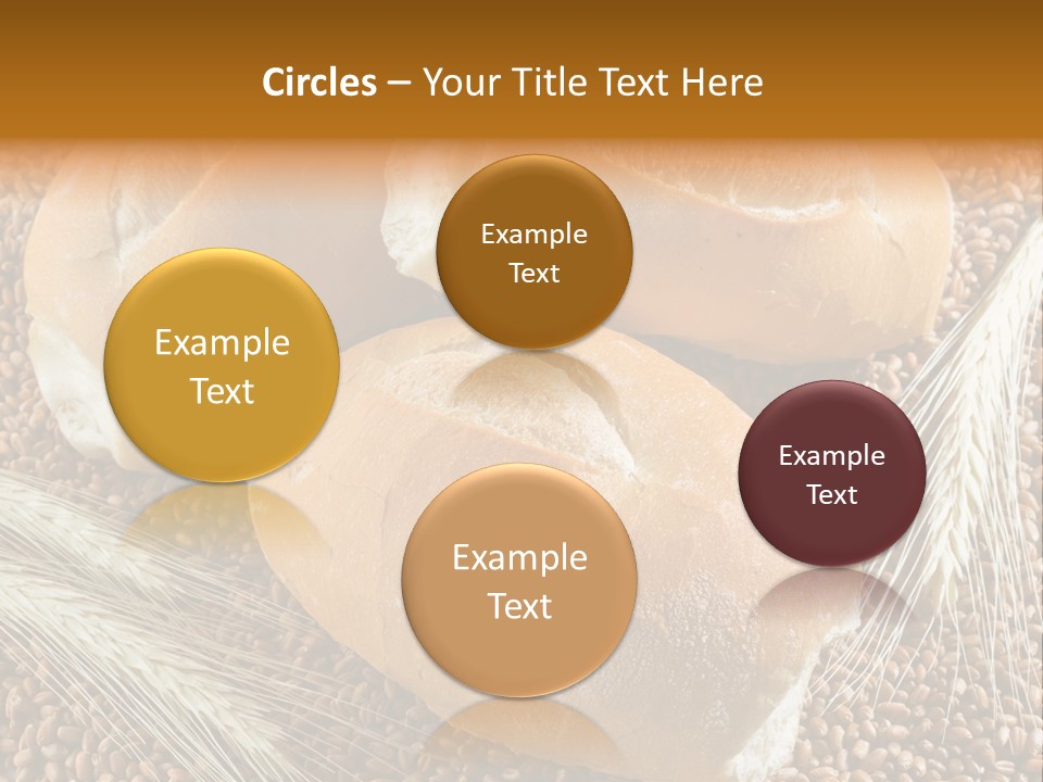 Coarse Bread Textures Brown PowerPoint Template