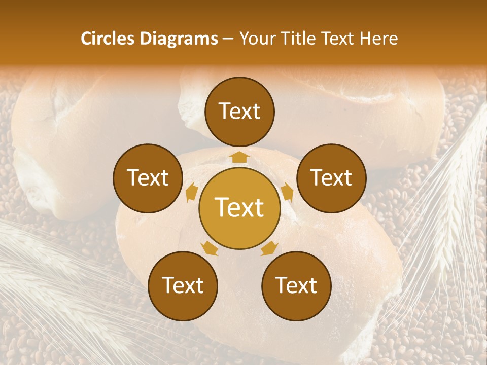 Coarse Bread Textures Brown PowerPoint Template