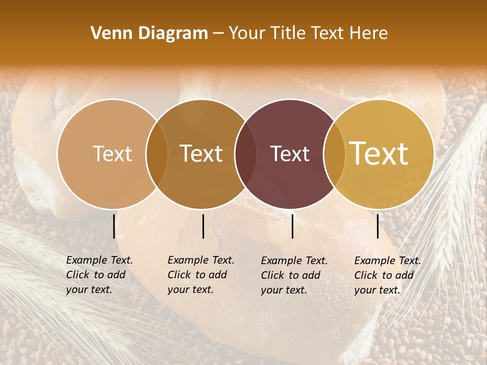 Coarse Bread Textures Brown PowerPoint Template