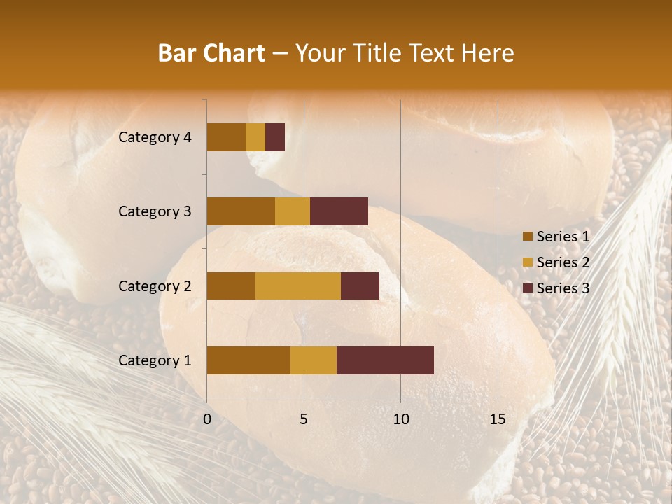 Coarse Bread Textures Brown PowerPoint Template