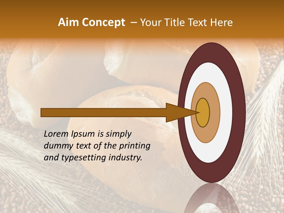 Coarse Bread Textures Brown PowerPoint Template