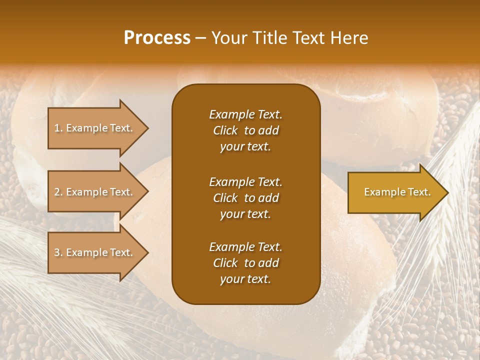 Coarse Bread Textures Brown PowerPoint Template