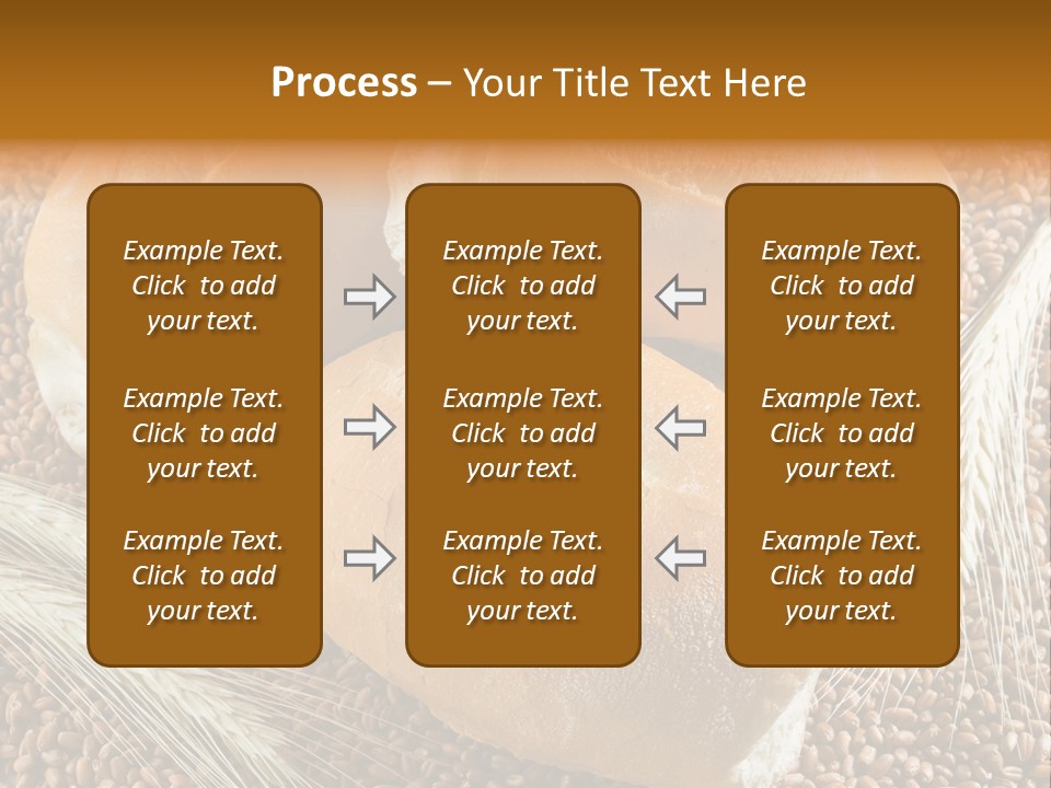 Coarse Bread Textures Brown PowerPoint Template
