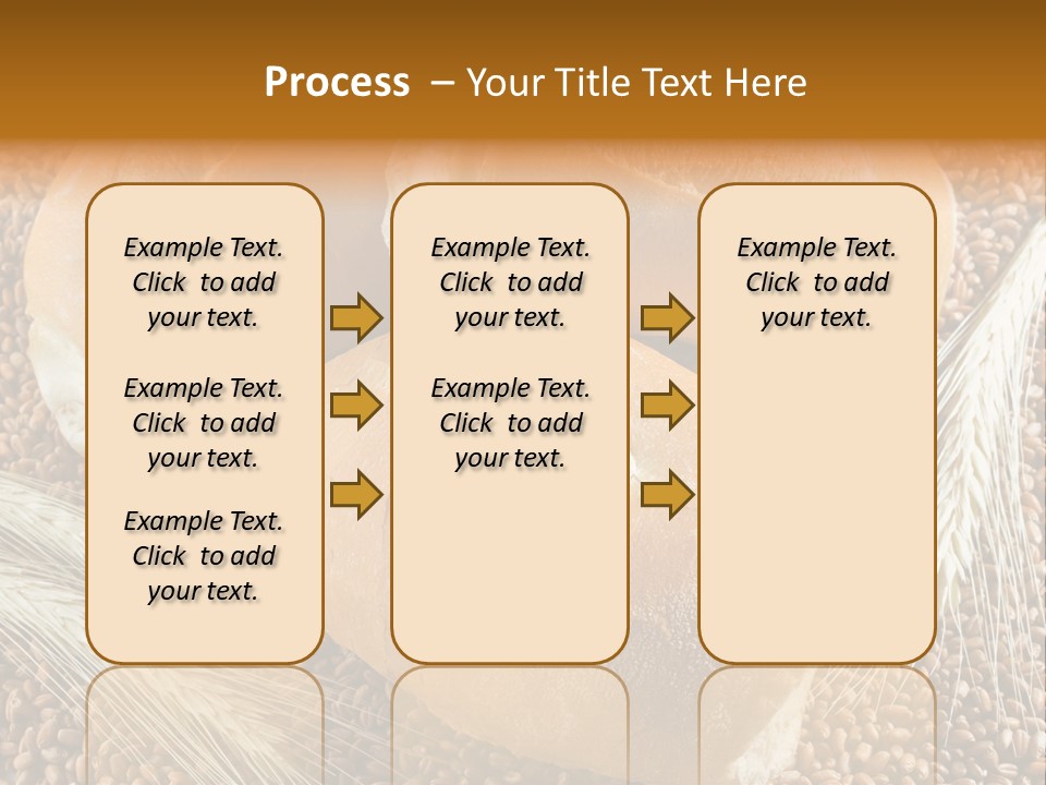 Coarse Bread Textures Brown PowerPoint Template