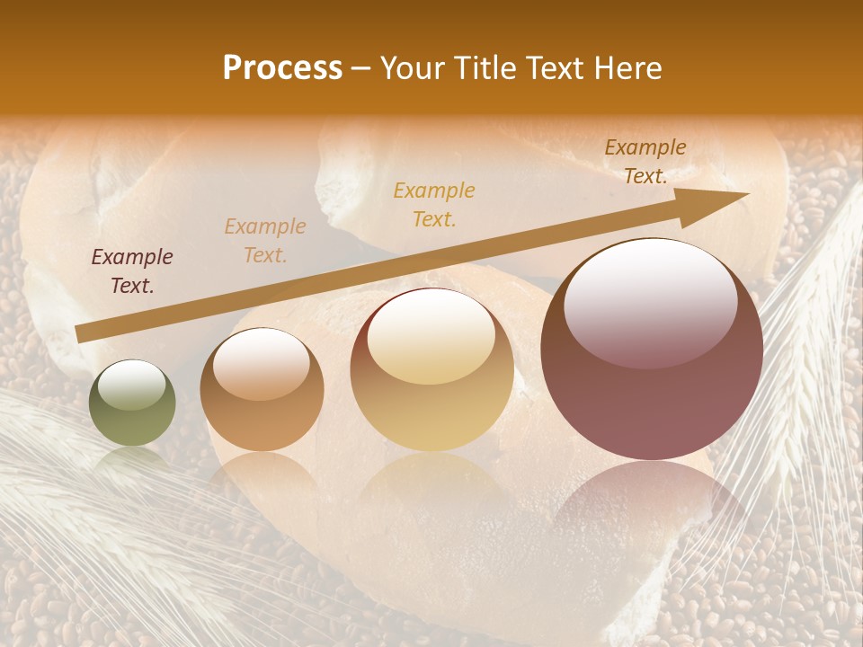 Coarse Bread Textures Brown PowerPoint Template