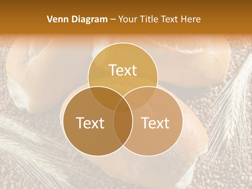 Coarse Bread Textures Brown PowerPoint Template