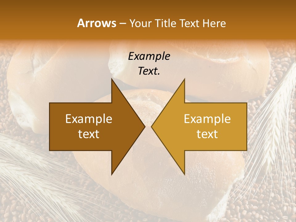 Coarse Bread Textures Brown PowerPoint Template