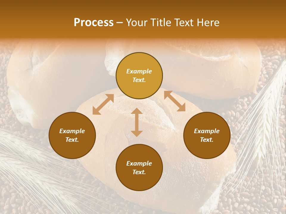 Coarse Bread Textures Brown PowerPoint Template